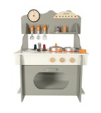 Bucatarie de jucarie din lemn MDF pentru copii cu cuptor mare, 69,5 cm x 52 cm x 29,6 cm, Oem