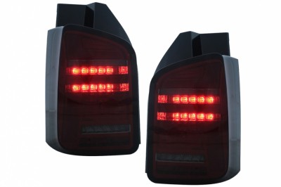 Stopuri Full LED VW Transporter V T5 Facelift (2010-2015) Rosu Fumuriu Performance AutoTuning foto