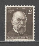 Deutsches Reich.1944 100 ani nastere R.Koch-medic bacteriolog PREMIUL NOBEL XD.88