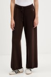Juicy Couture pantaloni culoarea maro, drept, high waist, JCGBJ225017