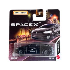 Mașinuță Matchbox Tesla Model X, machetă auto, negru, 1:64