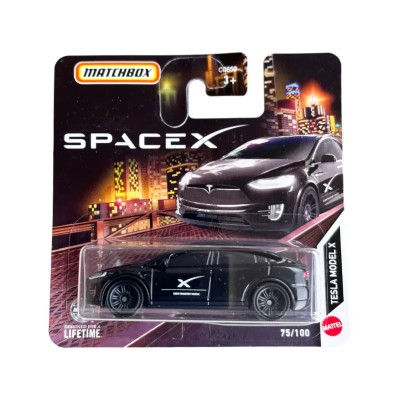 Mașinuță Matchbox Tesla Model X, machetă auto, negru, 1:64 foto