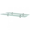 VidaXL Rafturi suspendate, 2 buc., 60 x 10 cm, sticlă, 8 mm 3051497