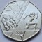 50 pence 2014 Marea Britanie, Commonwealth Games, km#1311