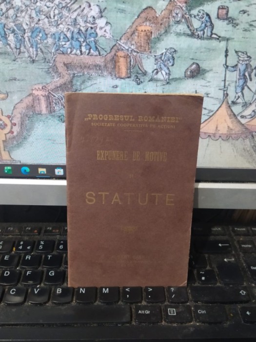 Progresul Rom&acirc;niei, Societate cooperativă pe acțiuni. Expunere de motive și Statute, Albert Baer, București 1909, 069