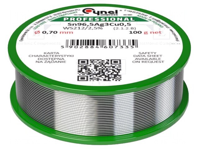 S&acirc;rmă de lipit fără plumb 0.7mm 100g