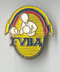 Insigna Sport - BOX - Federatia INTERNATIONALA - VENEZUELA - Rara foto