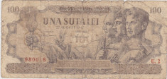 ROMANIA 100 LEI 27 AUGUST 1947 UZATA foto