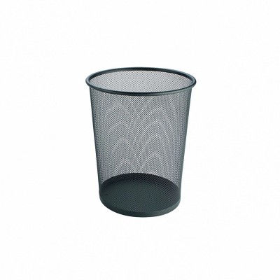 Cos rotund din sarma inox, marimea L, diametru 29,5 cm, negru foto