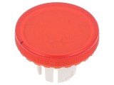Lentilă roșie transparentă 22mm pentru buton din plastic
