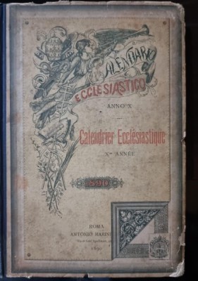 Calendrier Ecclesiastique anno X - 1890 foto