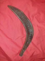 Husa/teaca piele veche,teaca secure,sabie,secere,arma veche de lupta sau decor