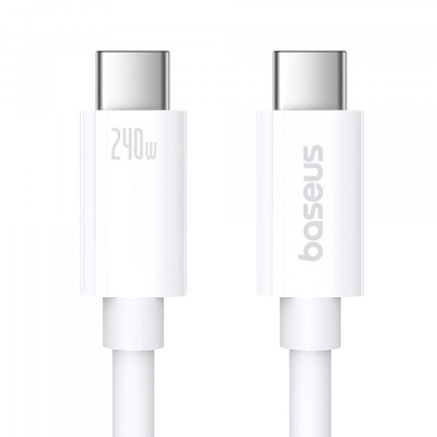 Cablu Date si Incarcare USB-C - USB-C Baseus Superior Series 2, 240W, 1m, Alb P10365200211-02 foto