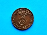 1 Pfennig 1939 lit. F -Germania-stare buna-patina-