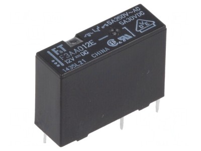 Releu Electromagnetic SPST-NO 12VDC 5A foto