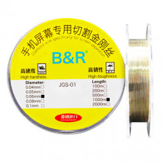 Fir Separare B&R JGS-01, Diamond Wire for Screen Separation, 0.06mm, 1000m