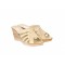 Papuci dama de vara cu platforme de 7 cm, din piele naturala, bej, box, PAP4BEJ