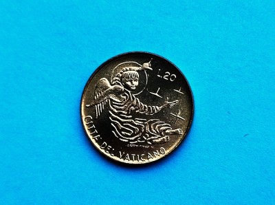 20 Lire 1969 Vatican-UNC-RAR -in realitate arata bine! foto
