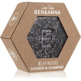 BEN&amp;ANNA Love Soap Shower &amp; Shampoo șampon uscat și gel de duș 2&icirc;n1 Elm Wood 60 g