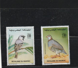 Maroc 1987-Fauna,Pasari,serie 2 valori,dantelate,MNH,Mi.1131-1132