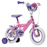 Bicicleta cu roti ajutatoare, Huffy, Disney Princess, 12 inch, Roz