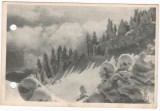 AMS - ILUSTRATA 1316, PIATRA MARE - PEISAJ DE IARNA, ANUL 1955, cu perforari