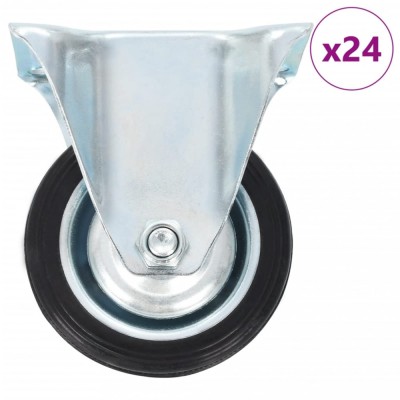 vidaXL Roți fixe, 24 buc., 75 mm 277939 foto