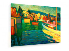 Tablou pe panza (canvas) - Wassily Kandinsky - Autumn Landscape With Boats foto