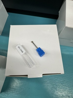 Bit de diamant pentru cuticule, sferă, brau albastru 001/040B foto