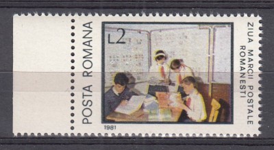 ROMANIA 1981 LP 1044 ZIUA MARCII POSTALE ROMANESTI MNH foto
