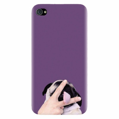 Husa silicon pentru Apple Iphone 4 / 4S, Cute Dog 2 foto
