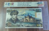 REPRODUCERE pe hartie cu filigran si fire UV proiect bancnota 500 Lei 1934 nr.167