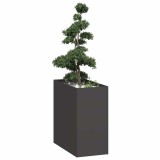 VidaXL Jardinieră Negru 40x80x80 cm Oțel