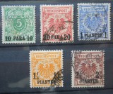 1899 SERIE COLONII GERMANE/ OFICIUL GERMAN DIN IMPERIUL OTOMAN
