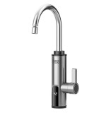 Robinet electric instant Teesa, 3000 W, Inox, Afisaj LED, 2 l/min, Argintiu TSA4109