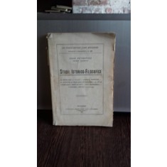 STUDII ISTORICO FILOSOFICE - IOAN PETROVICI