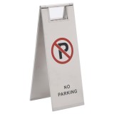 Gossi semn pliant pentru parcare, otel inoxidabil
