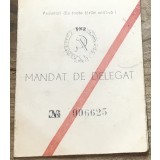 ACTRR01 Act Carnet - Mandat de delegat - PMR