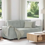 Gossi canapea loveseat gri deschis 140 cm catifea