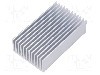 Radiator extrudat, aluminiu, 75mm x 45mm, naturala, FISCHER ELEKTRONIK - SK 626 75 AL