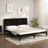 VidaXL Cadru de pat, negru, 200x200 cm, lemn masiv de pin 3105754