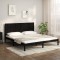 vidaXL Cadru de pat, negru, 200x200 cm, lemn masiv de pin 3105754