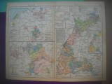 HOPCT DOCUMENT-HARTA VECHE NR 53 BAVARIA/BAYERN 1771 -D=320/250 MM LEIPZIG 1918, Europa, Documente