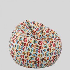 Fotoliu Bean Bag Depozitare Jucarii de Plus OWL - XL foto