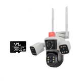Camera de supraveghere cu 4 camere, 16MP, HexaEye CCTV