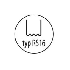 Capse, agrafe pentru reparat plastic tip RS16, 0,6mm, val mic, 100buc