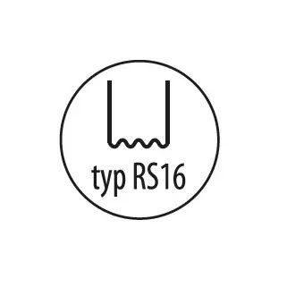 Capse, agrafe pentru reparat plastic tip RS16, 0,6mm, val mic, 100buc foto