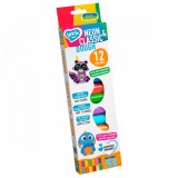 Set plastilina Lovin 12pcs 15gr - NeonClassic, Okto