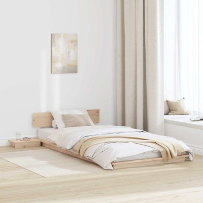 vidaXL Cadru de pat Maro 100 x 200 cm lemn 872413 foto