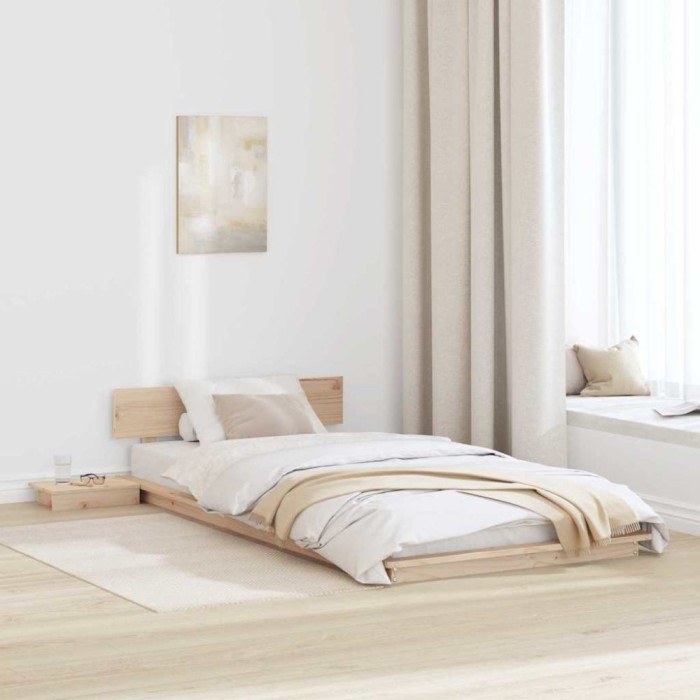 vidaXL Cadru de pat Maro 100 x 200 cm lemn 872413